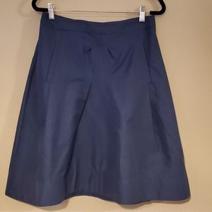 Sinclaire A-line Skirt Cotton Silk Blend Navy Size 6